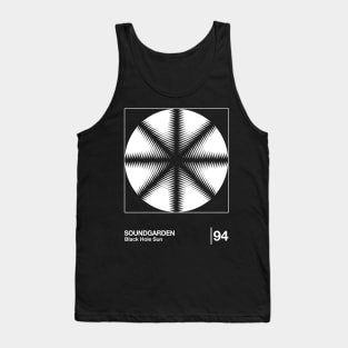 Black Hole Sun / Minimalist Style Graphic Design Tank Top